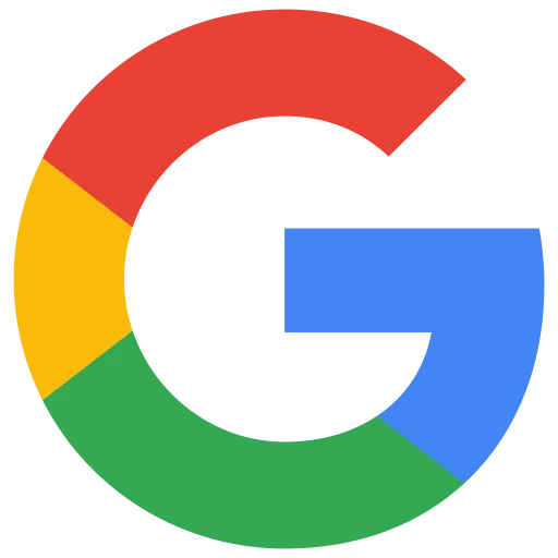 Google G-logo in rood, geel, groen en blauw