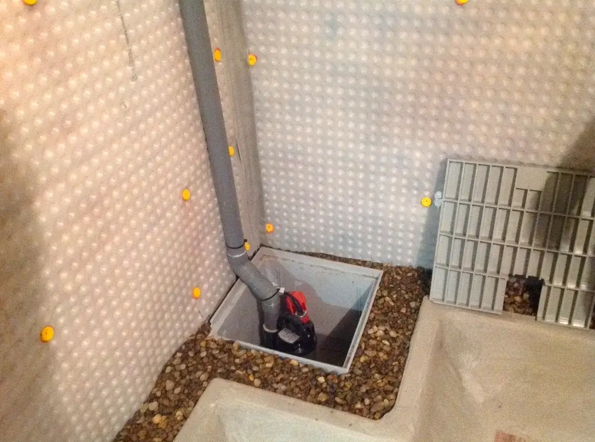 Randdrainage om kelder waterdicht te maken