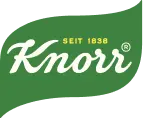 Logo Knorr avec le texte « SEIT 1838 » sur un fond vert.