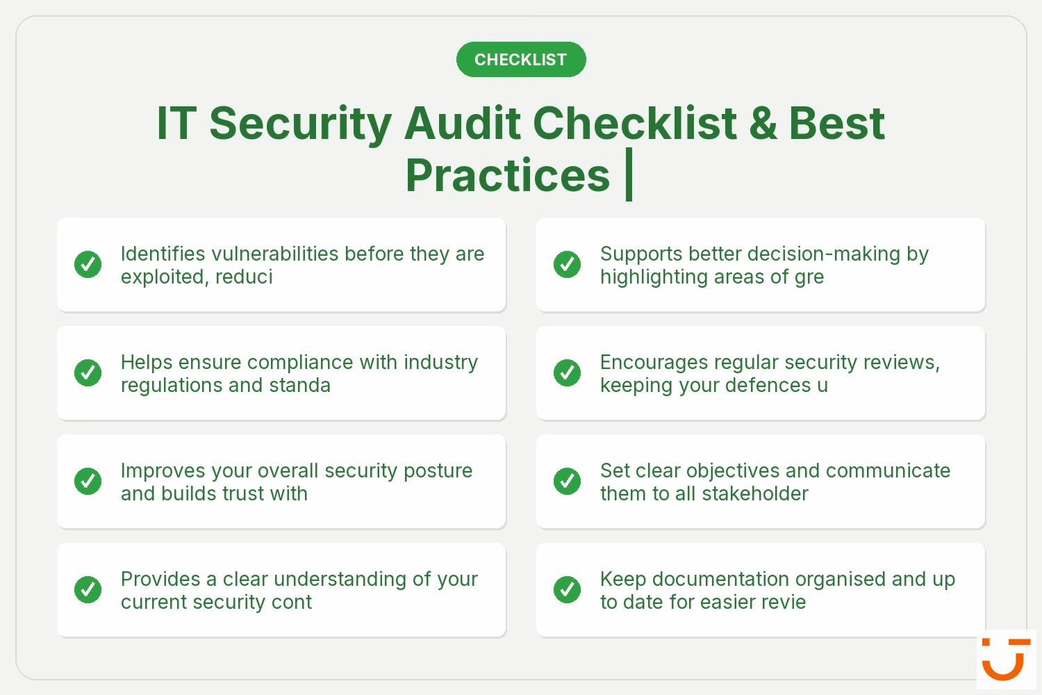 IT Security Audit Checklist & Best Practices |