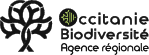 Logo of Occitanie Biodiversité Agence régionale featuring a stylized tree and green circle design.