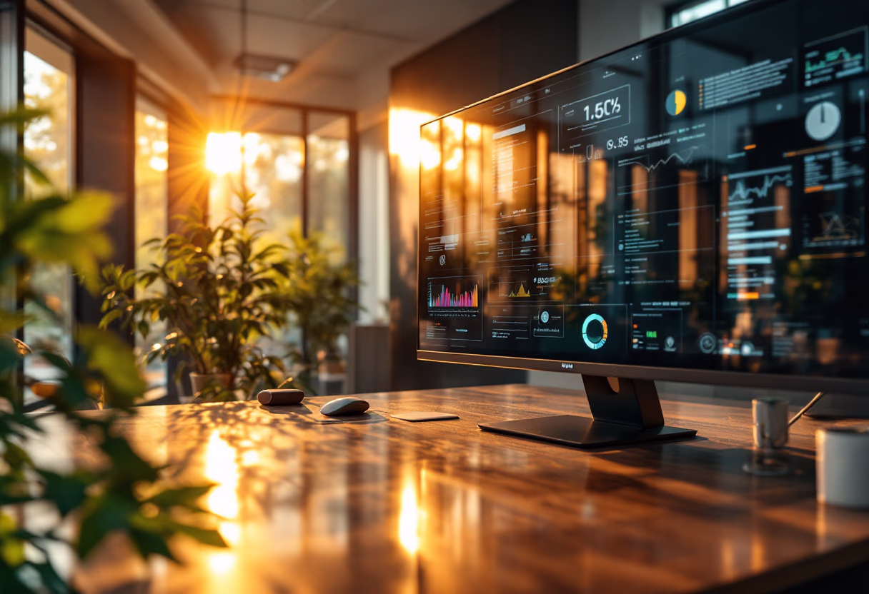 image of hightech control room (for a security company)