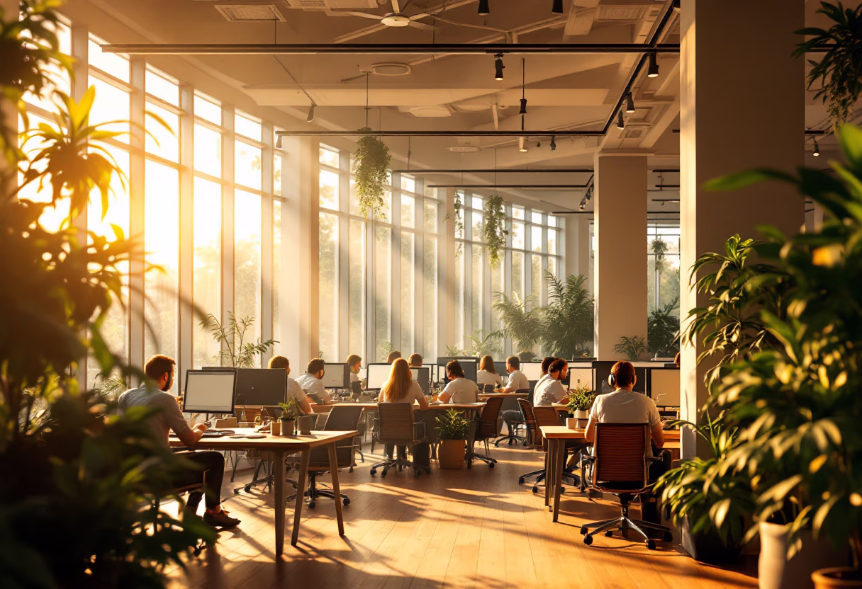 image of a contact center environment for a humanitarian aid nonprofit