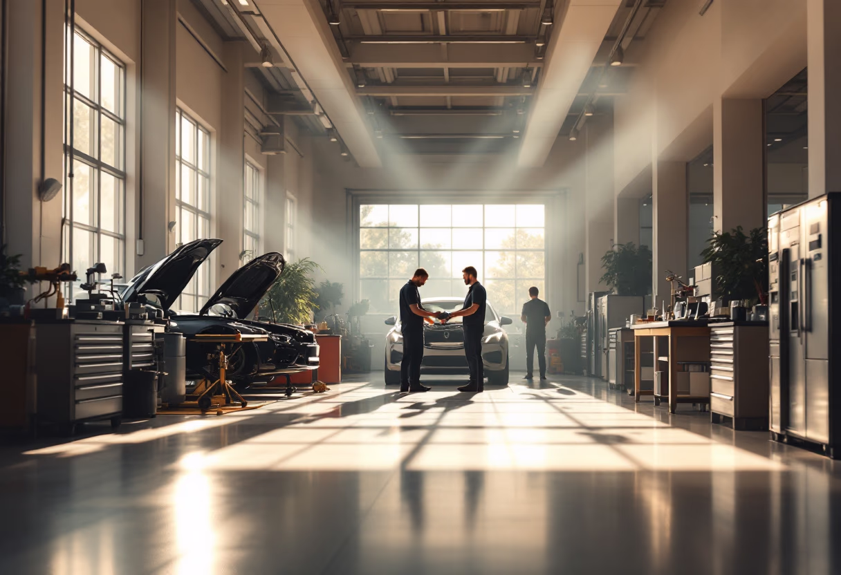 image of service center (for an auto dealership)