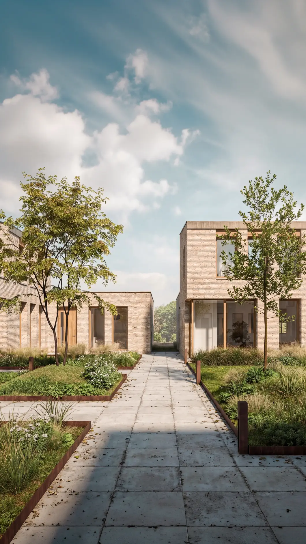 Tuin van het Gouwy woonproject.