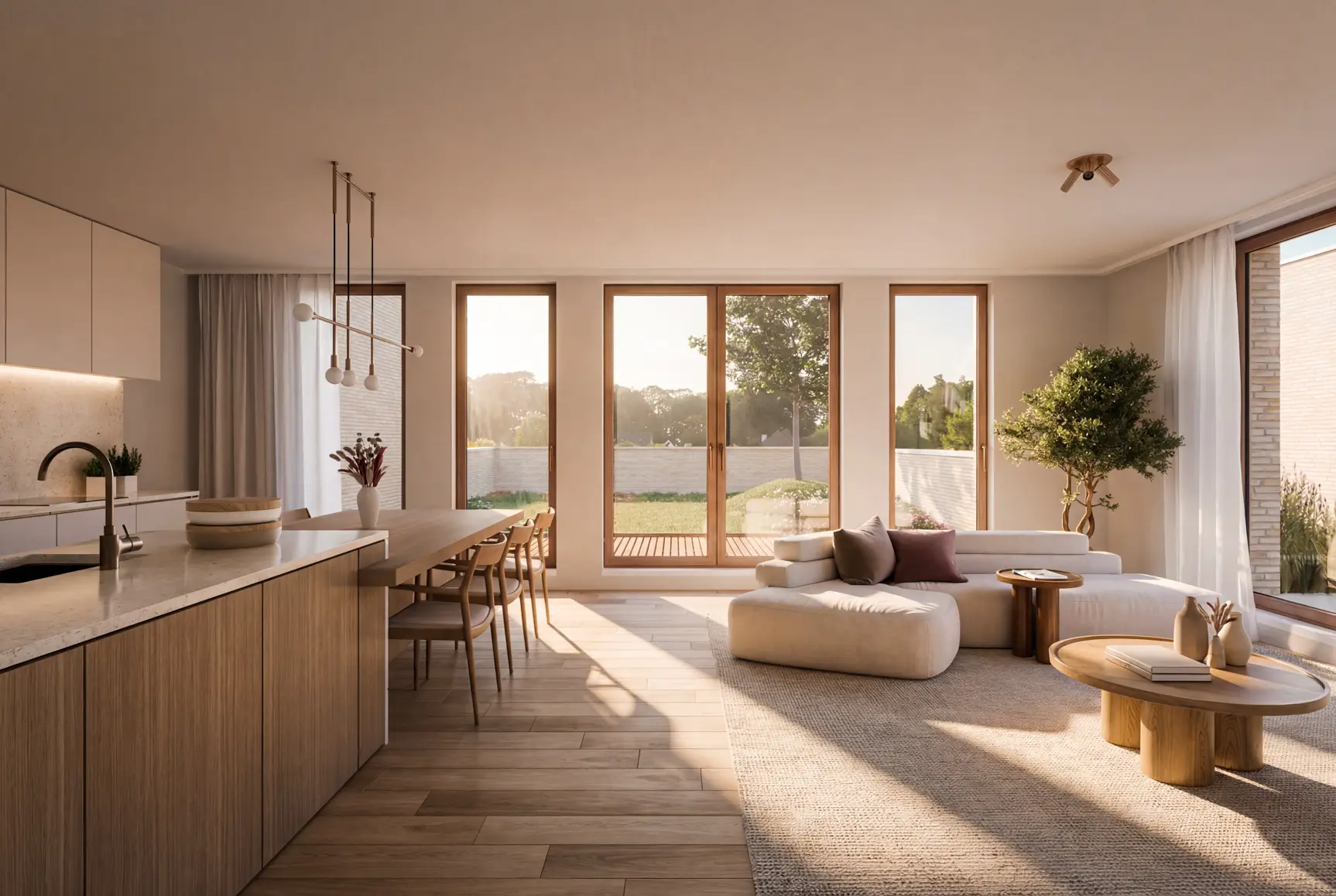 Gevel van het Gouwy residentieel project.