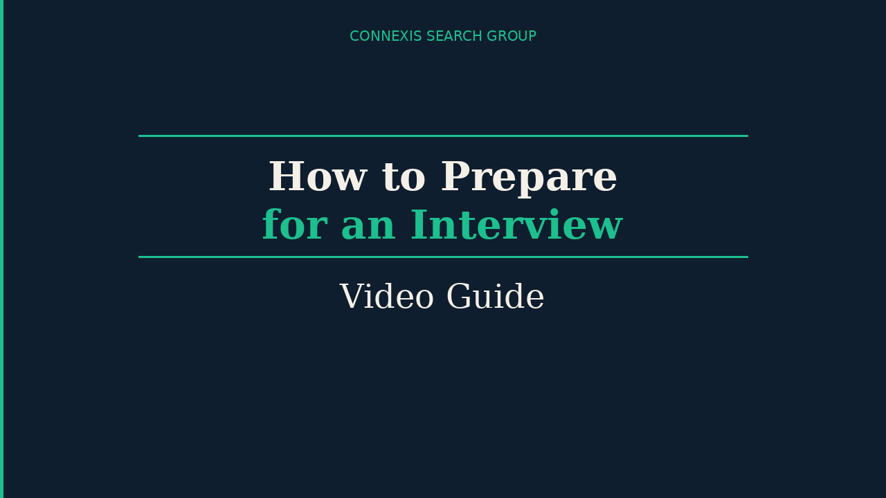 Promotional graphic with text How to prepare for an upcoming interview, Your Guide to Career Success, and a subscribe button.