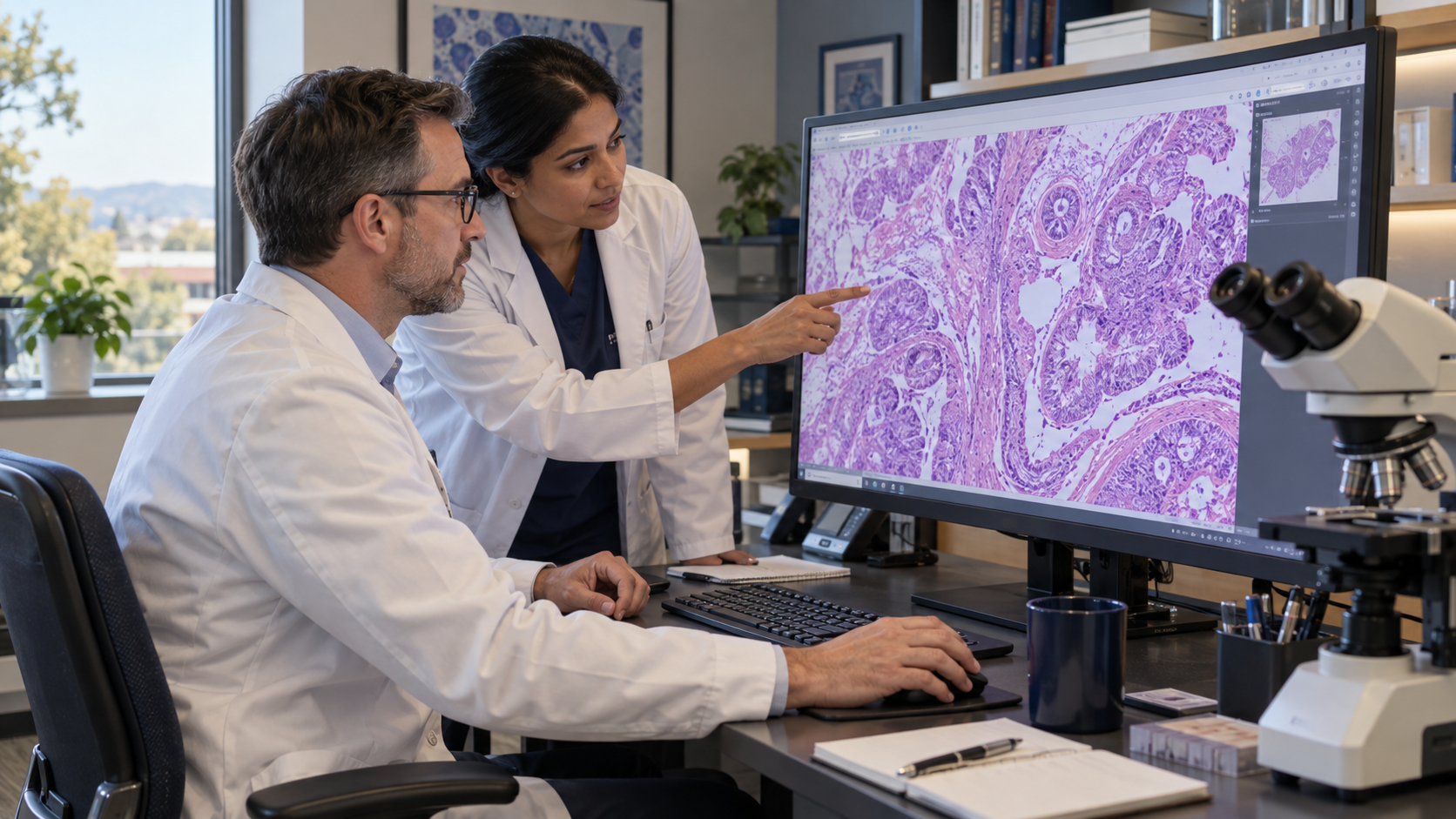 Pathology workplace