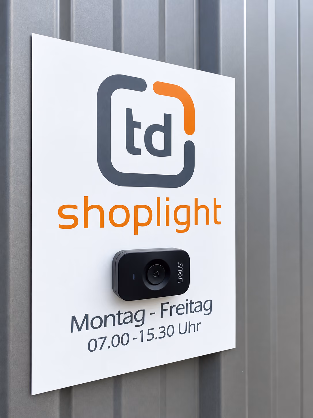 TD Shoplight Eingangsschild