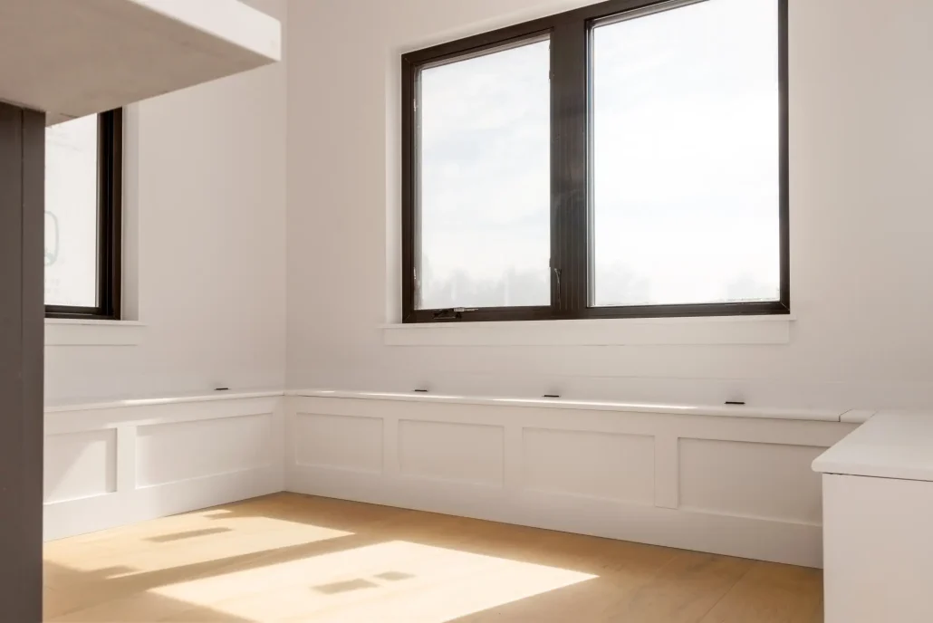 Windows in prefab home