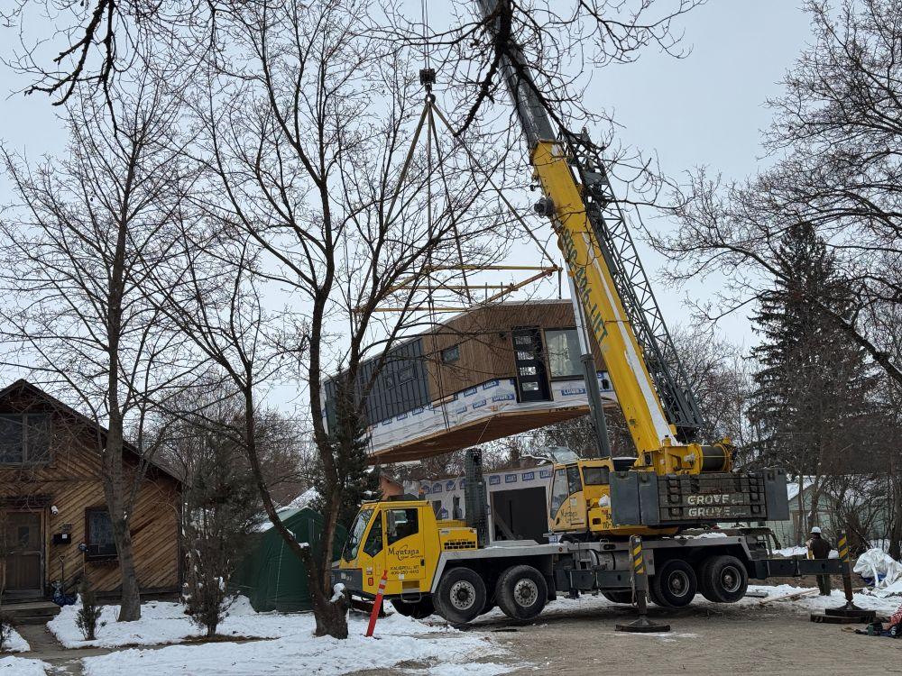 A tricky set for a SmartPads home on an infill lot in Whitefish Montana