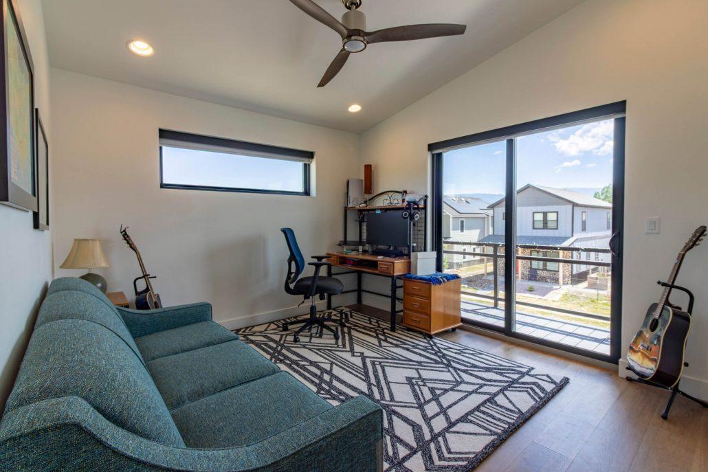 multi use space in a custom prefab home in Colorado by SmartPads