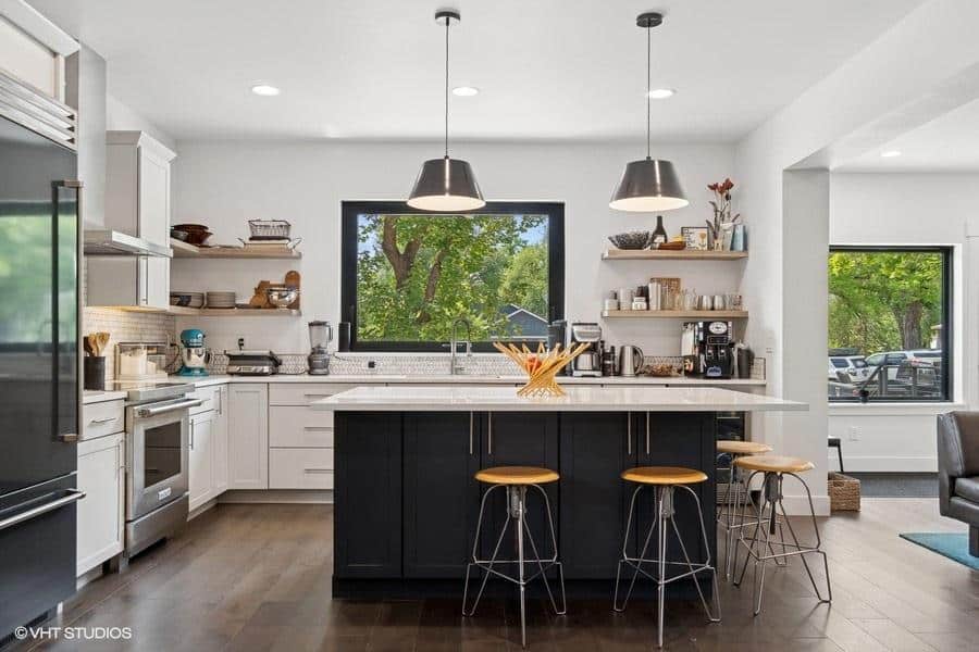 a finished kitchen of a SmartPads home build with a fixed-price construction contract