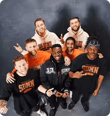 A group image of the YouTuber creators Sidemen
