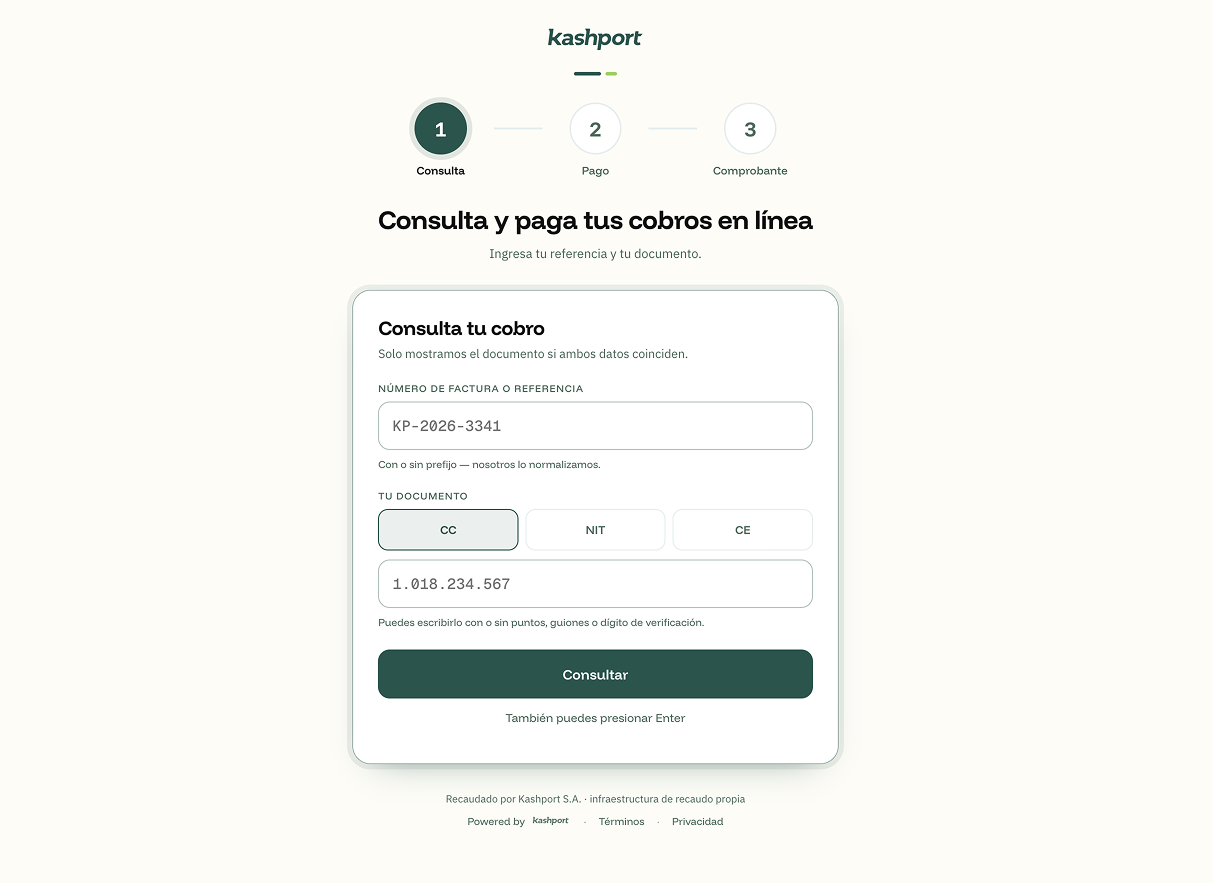 Plataforma de Recaudo