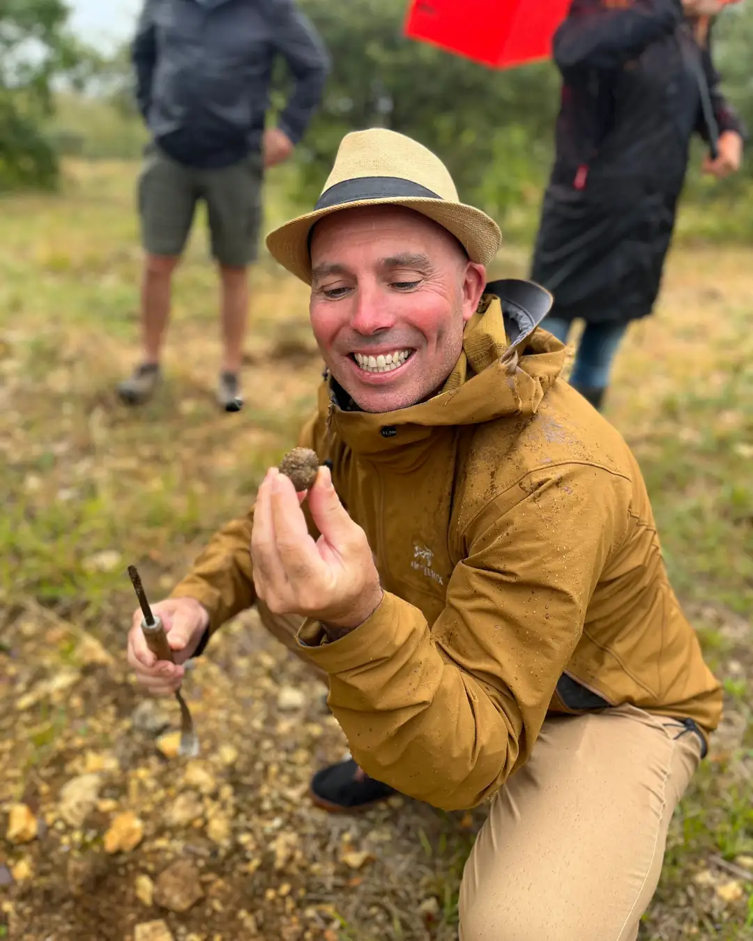 anthony holding foraged berry