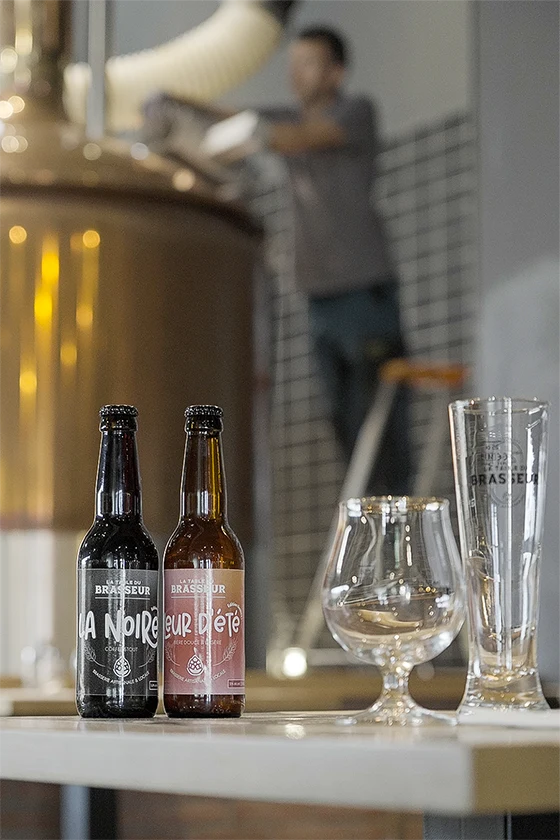 bière produite à la table du brasseur