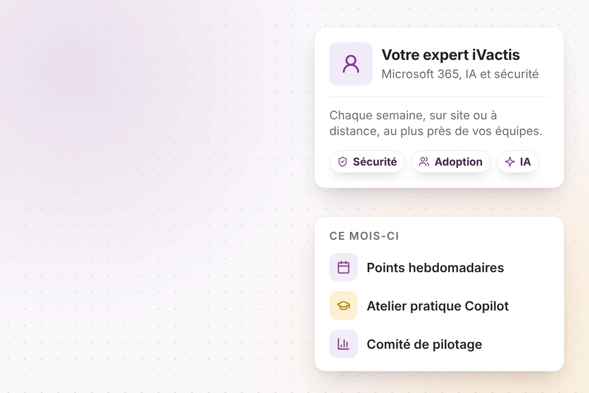 Contrat Drive : un expert iVactis chaque semaine, ateliers pratiques et comité de pilotage