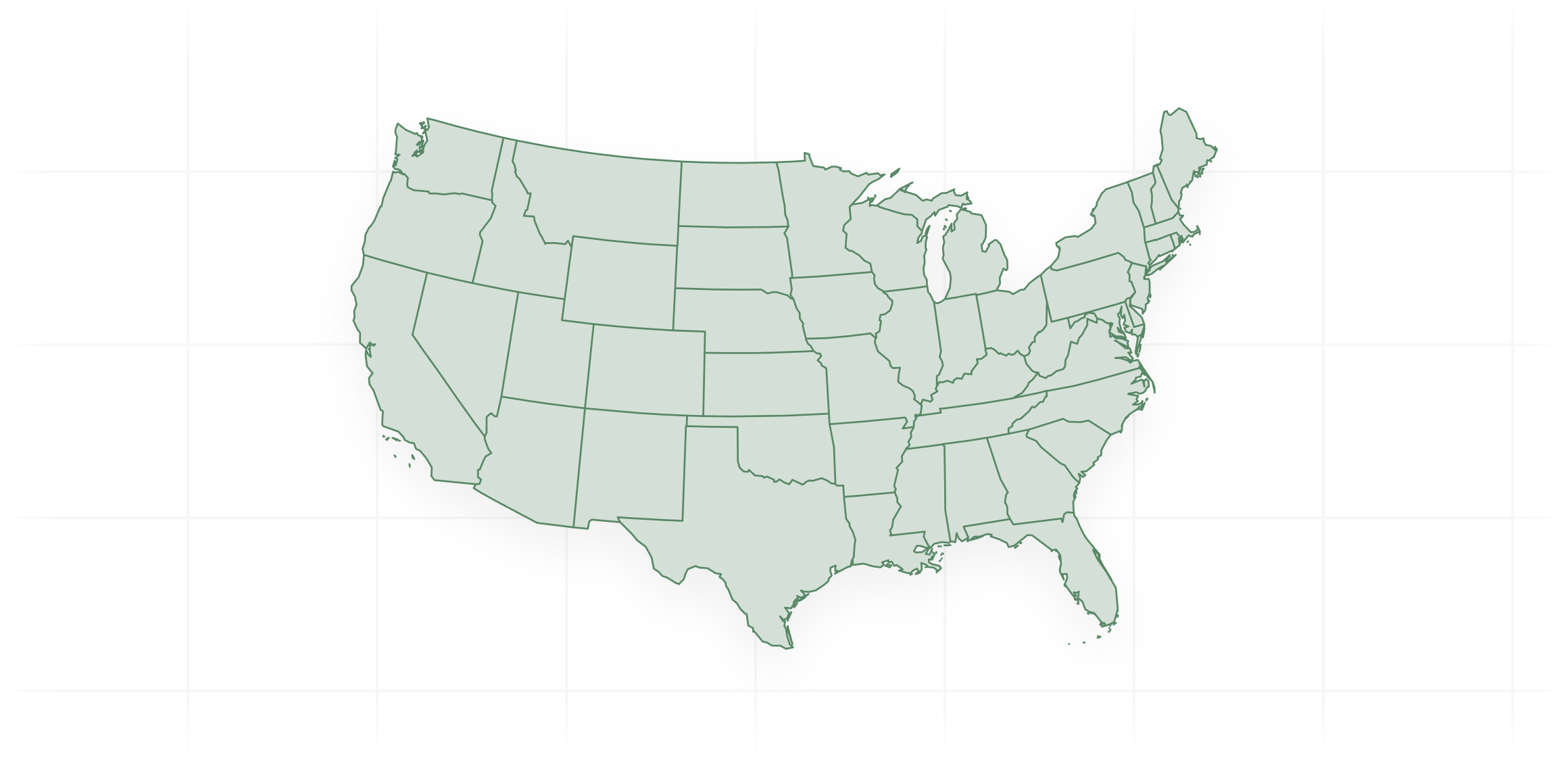 A map of the United States.