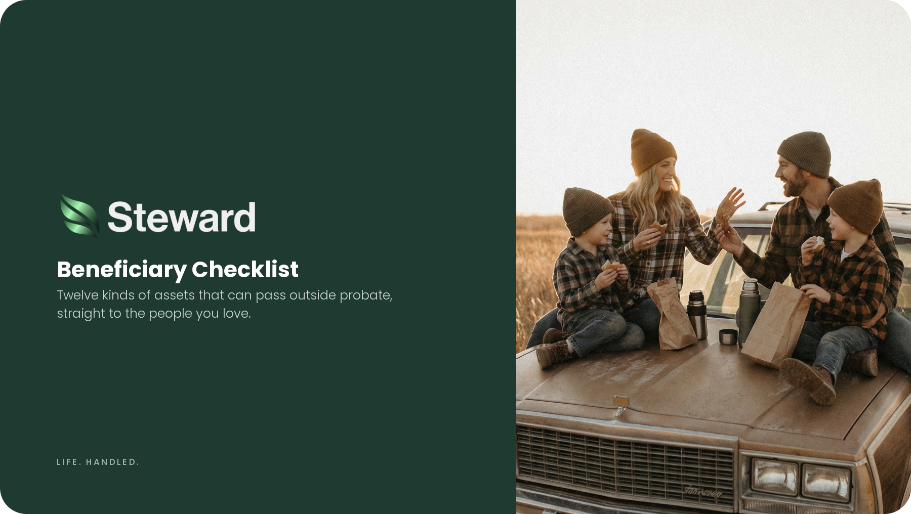 The Steward Beneficiary Checklist cover