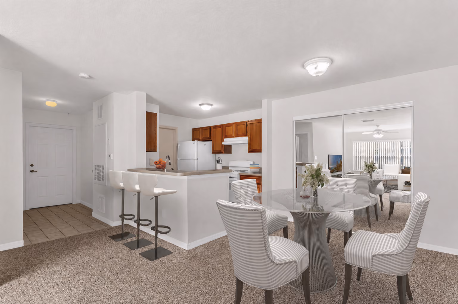 Kitchen and dining room