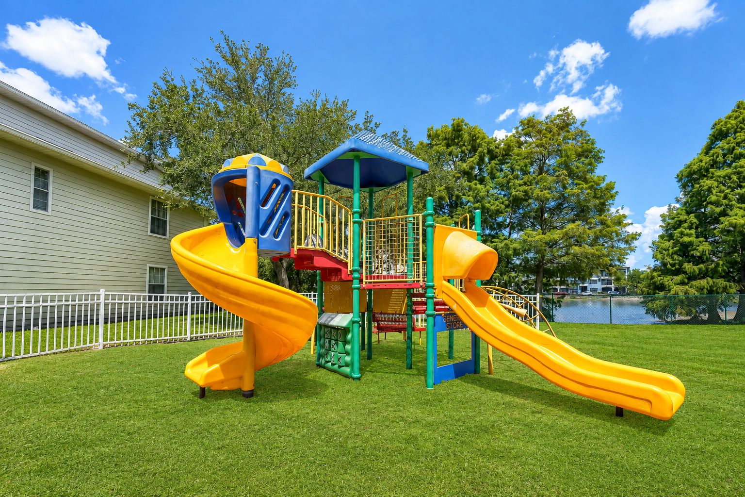 Playground with slides