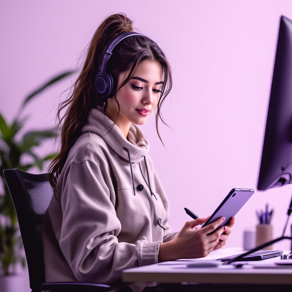 image of teenager writing at desk