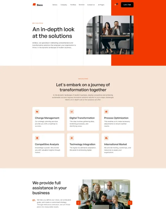 Our Solutions-Screenshot