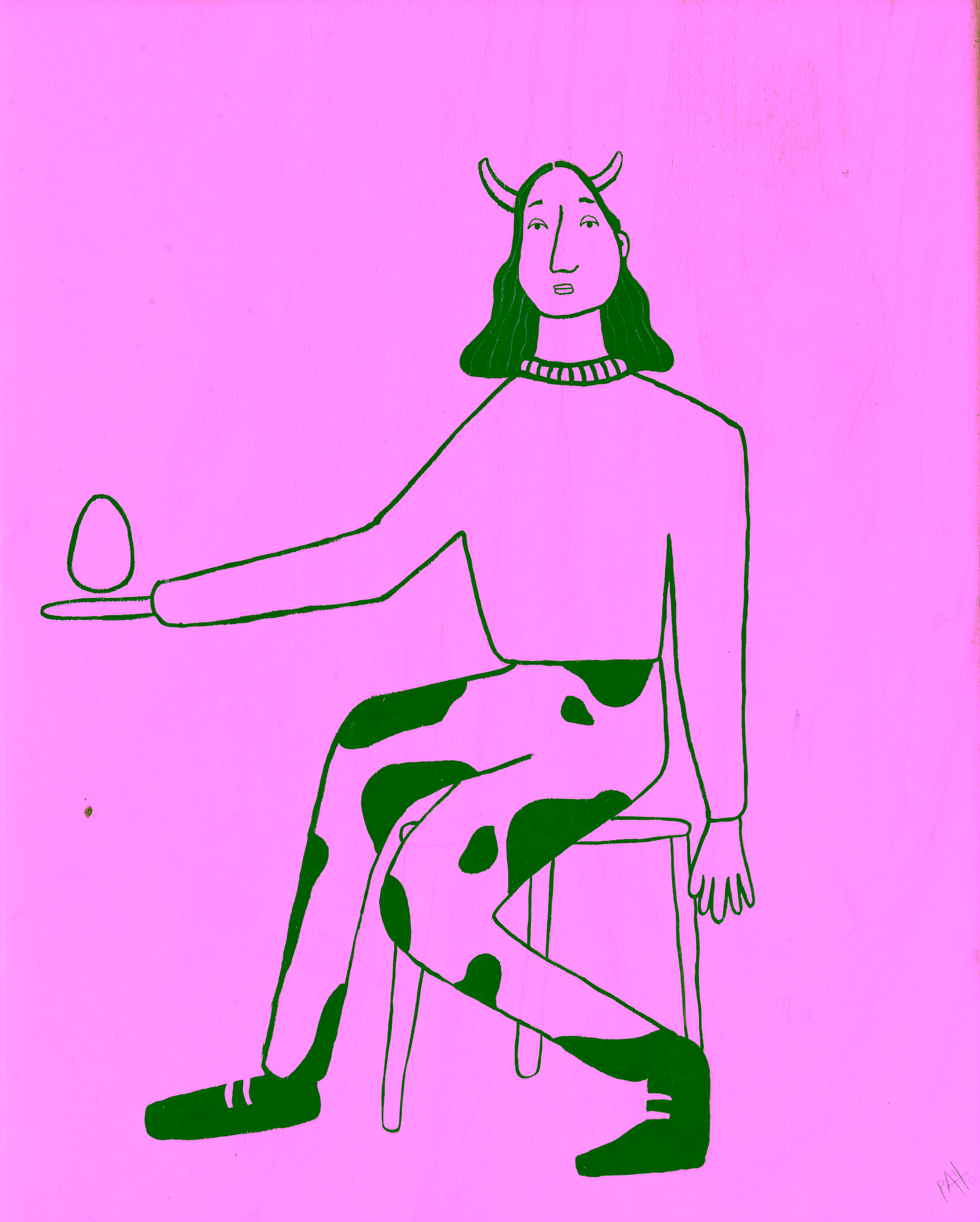 Una obra de arte única pintada por Palito Dominguín