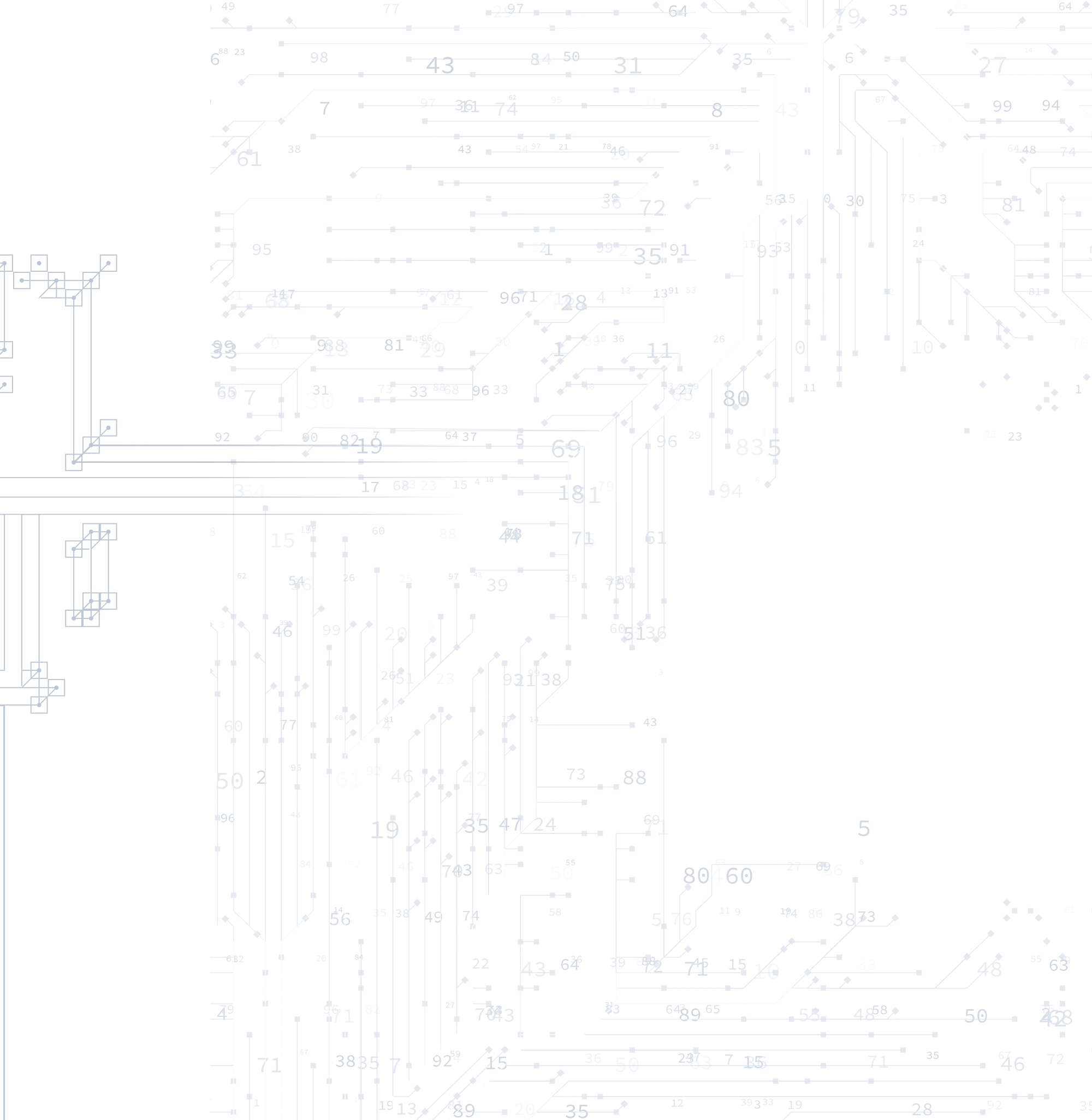 TeraWulf decorative circuit trace and data-node line art background.
