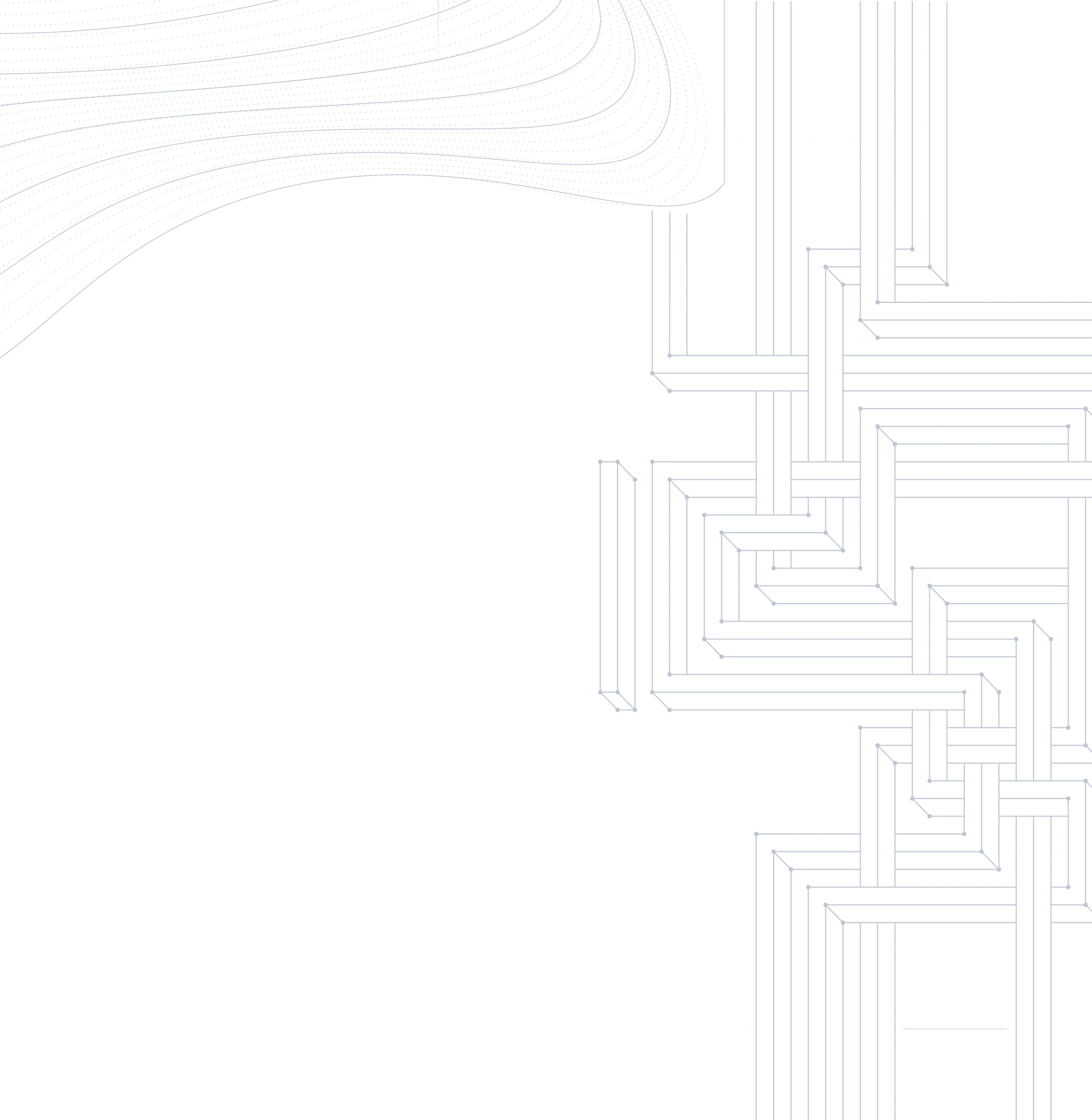 TeraWulf decorative isometric circuit line art background.