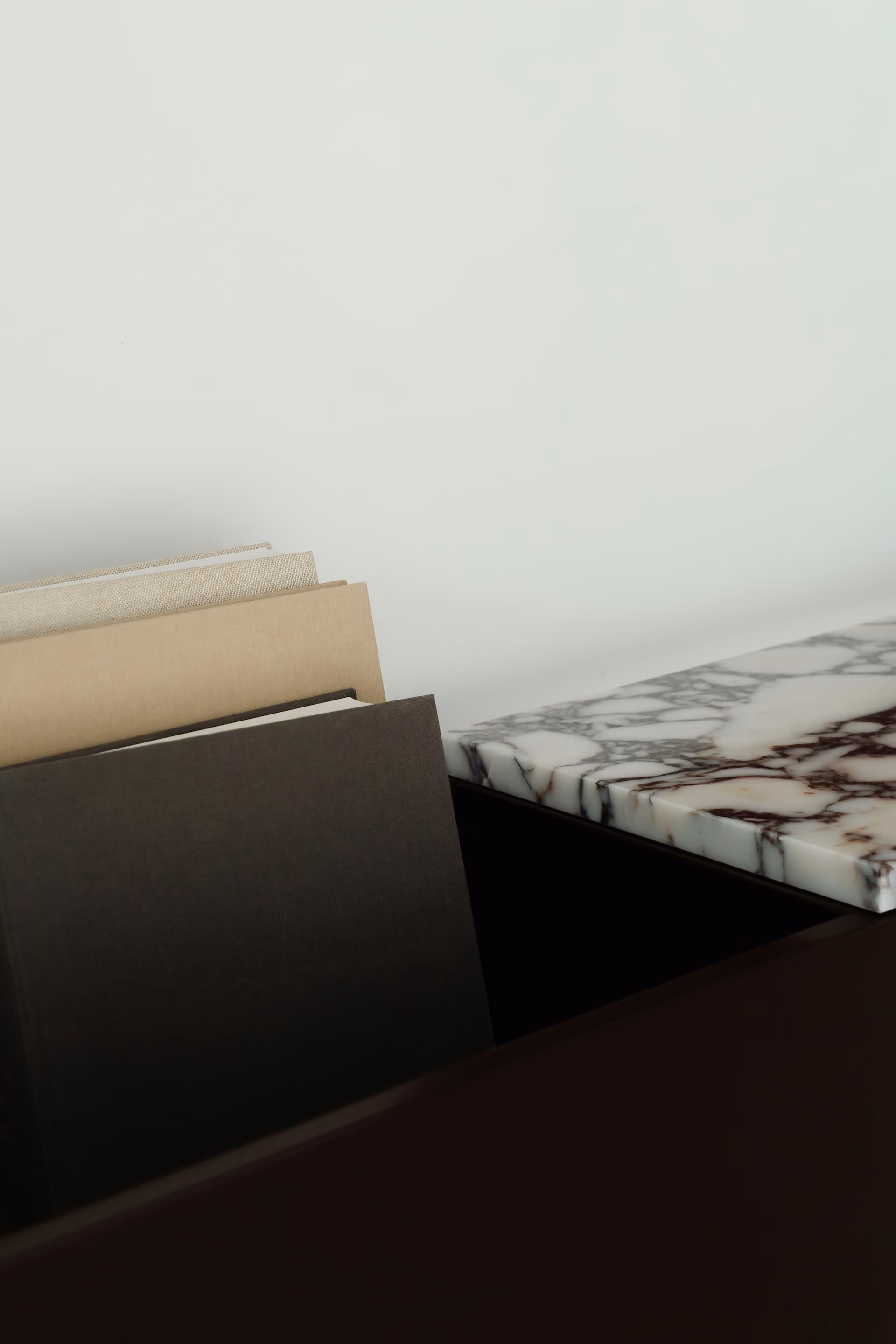 Minimal image with binders and papers.