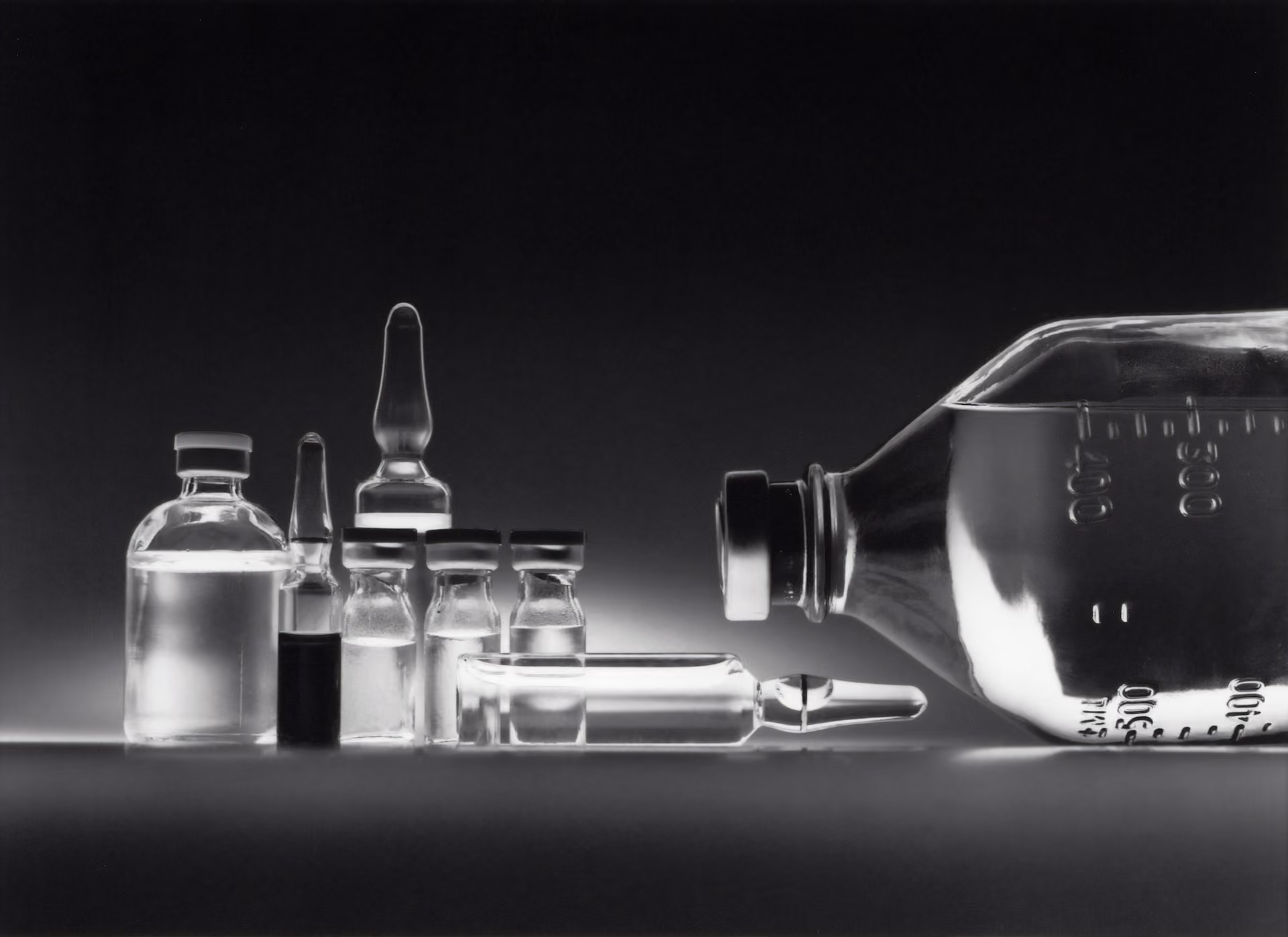 Medicine vials and tinctures.