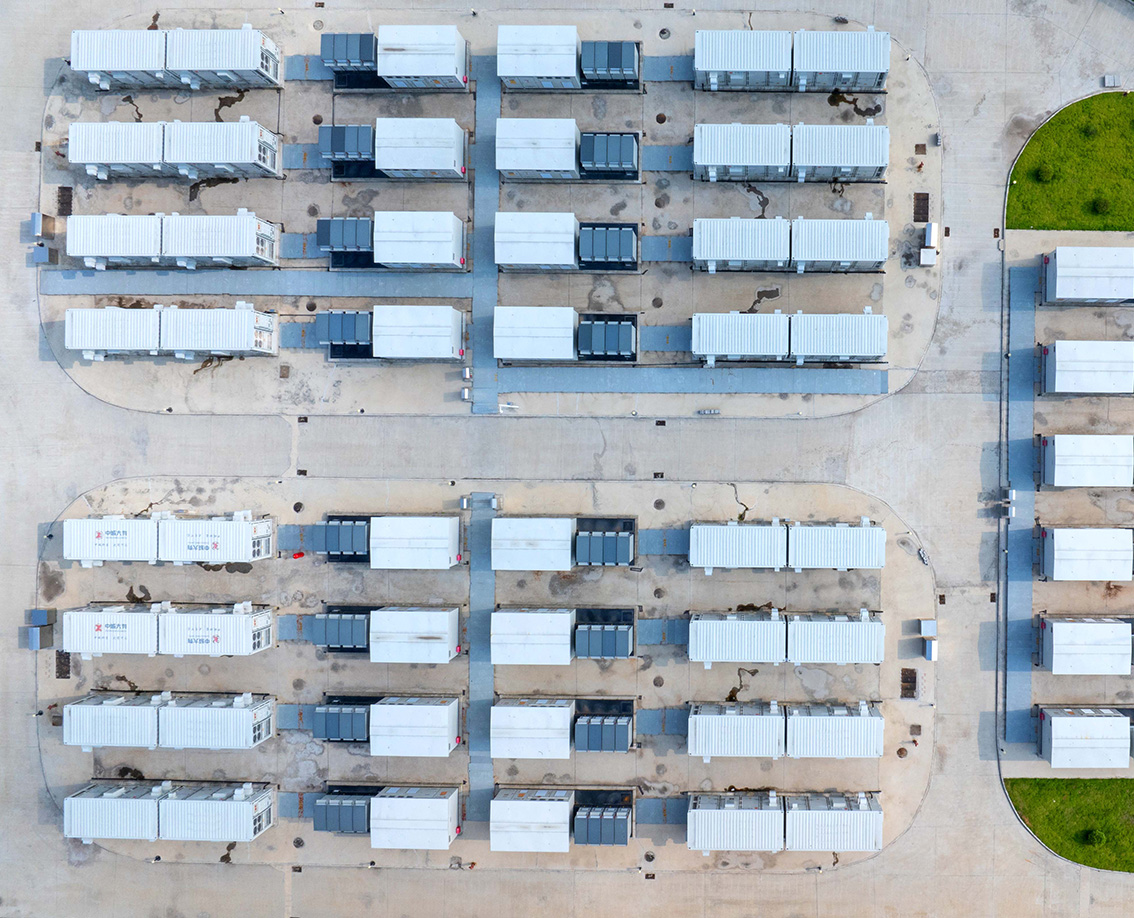 Aerial view of installation