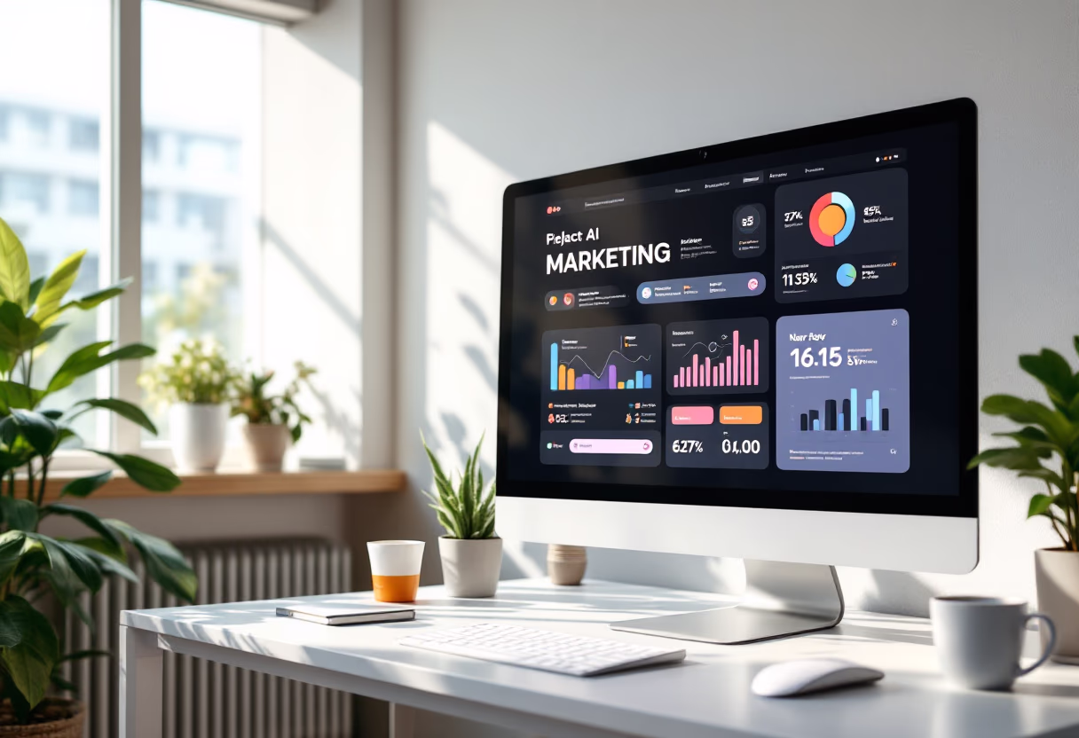 [interface] screenshot of core features interface (for an ai marketing tech company)