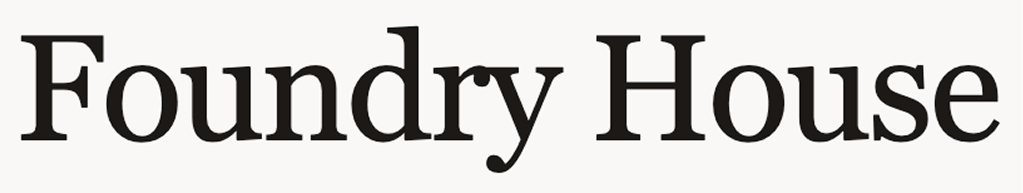 Foundry House text logo in black serif font on light background.