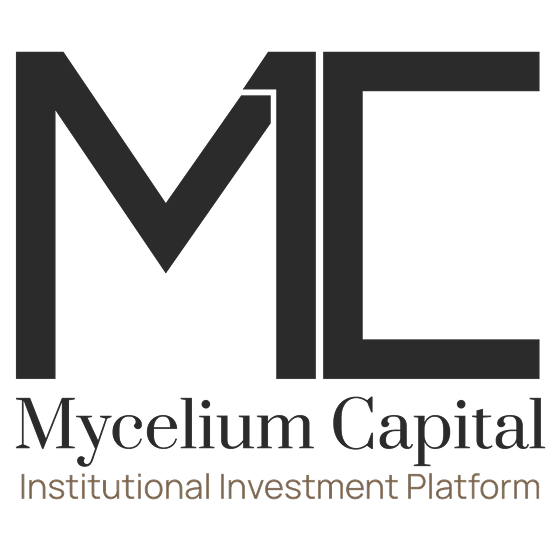 Mycelium Capital logo with stylized MC and text Institutional Investment Platform below.