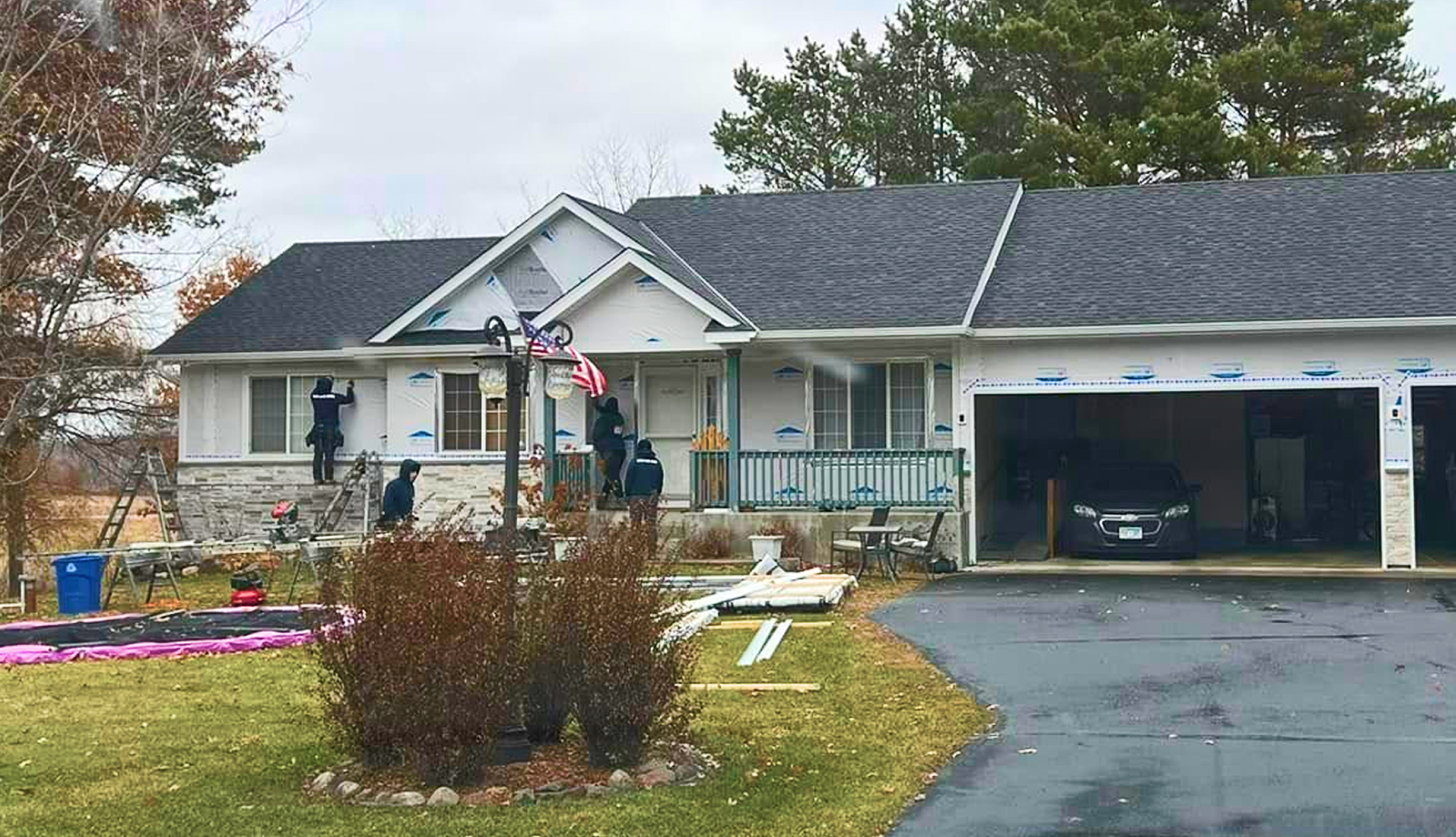 Photo of house exterior remodel