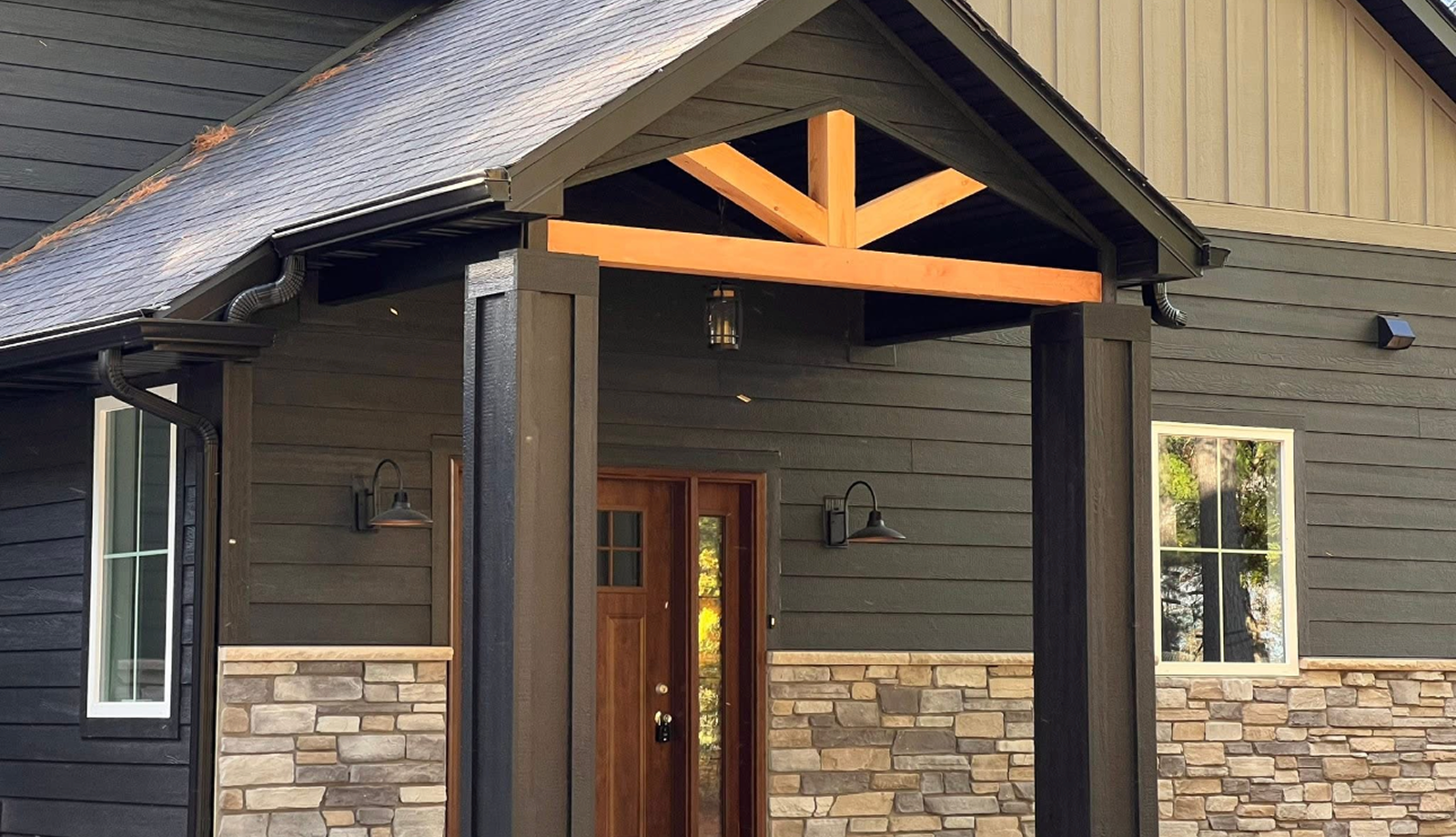 Finished House Exterior Entrance