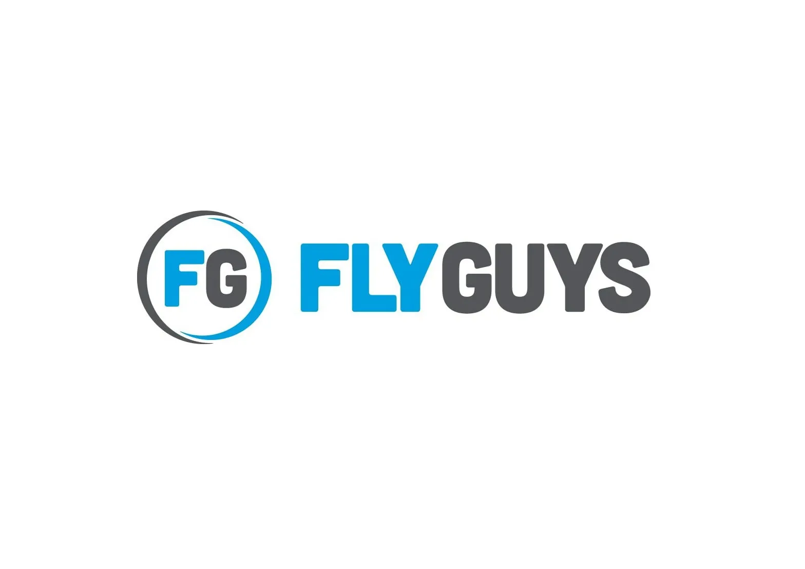 The previous FlyGuys logo, labelled Before
