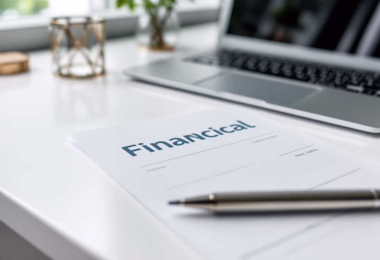 image of financial reports being reviewed