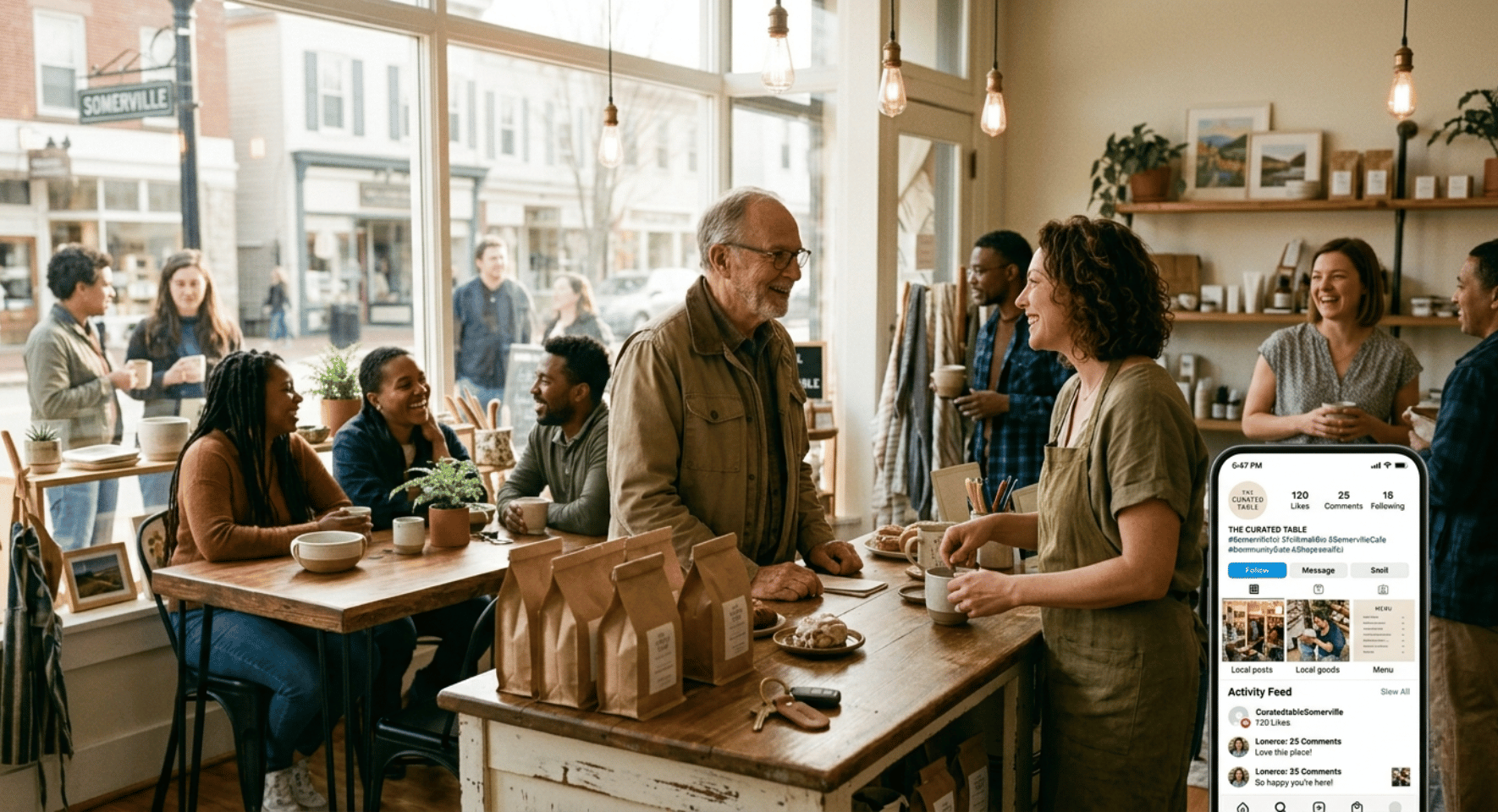 interacting with people from the neighborhood is key to small business success