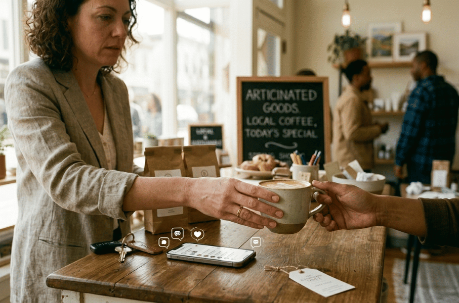 automated social media means happy business owner