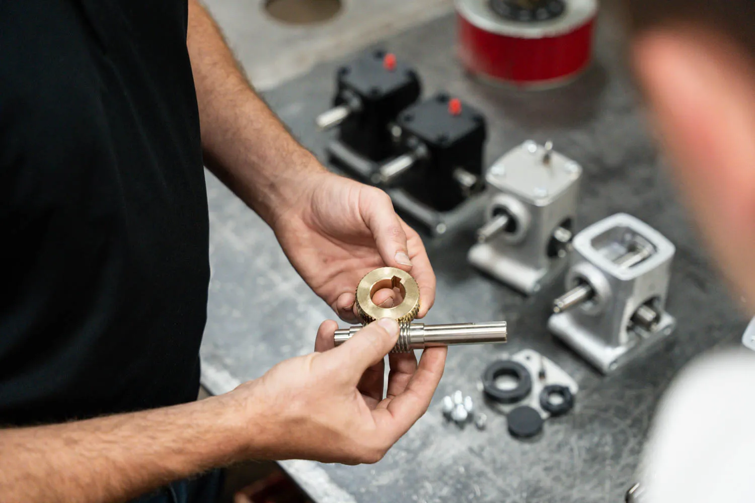 Worm gear set machining
