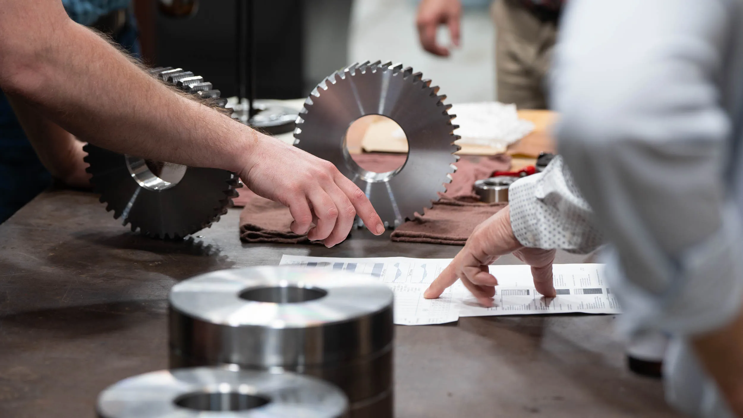 Helios Gear Products hobbing machine demo at gear school