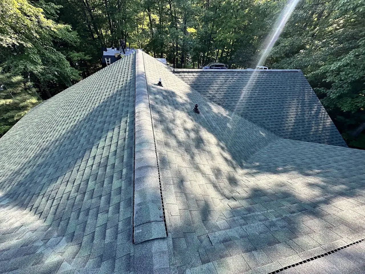 high-quality asphalt shingles installed on a home in Central Wisconsin