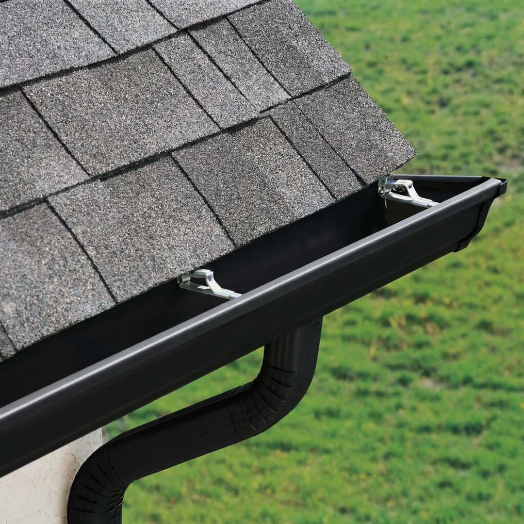 different color samples for seamless gutters showing custom exterior design options