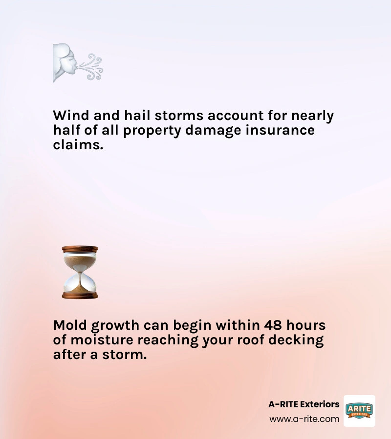 infographic showing wind, hail, and rain damage types on asphalt shingles with key warning signs infographic infographic showing wind, hail, and rain damage types on asphalt shingles with key warning signs infographic