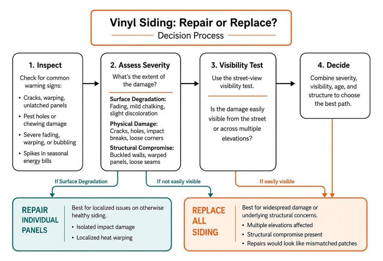 decision process diagram for repair versus replacement of vinyl siding decision process diagram for repair versus replacement of vinyl siding