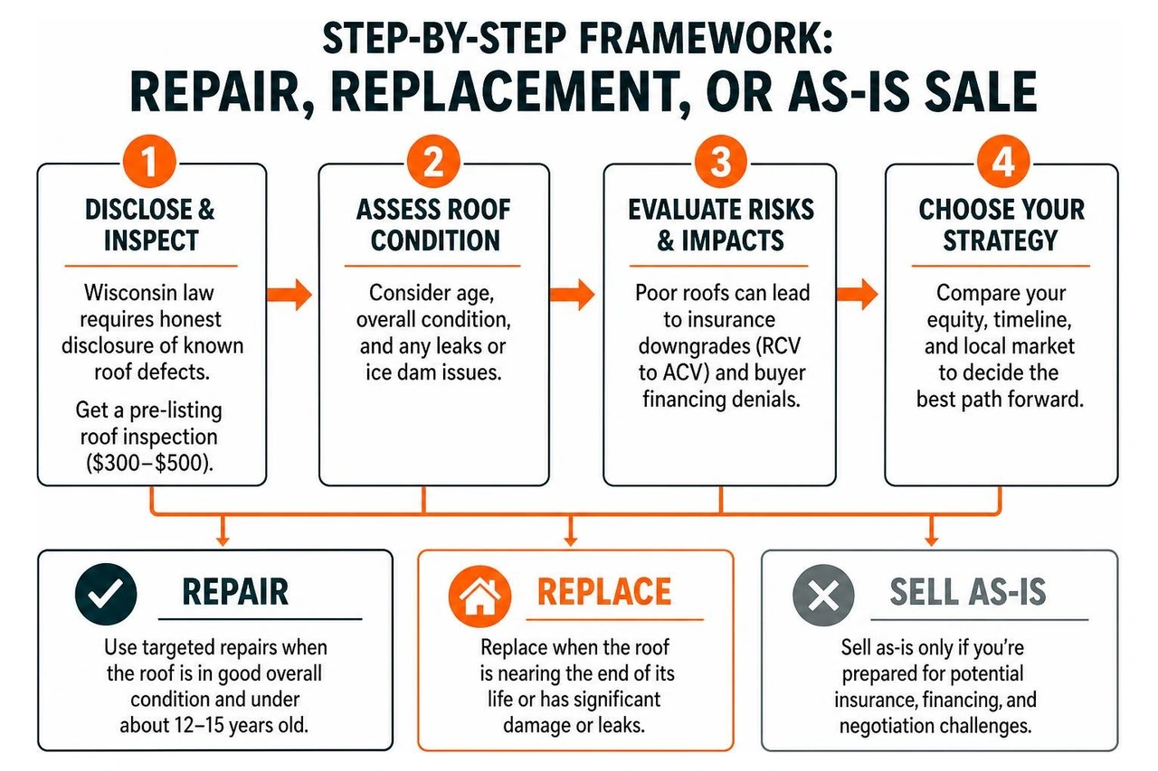 Step-by-step framework for choosing between repair, replacement, or as-is sale Step-by-step framework for choosing between repair, replacement, or as-is sale